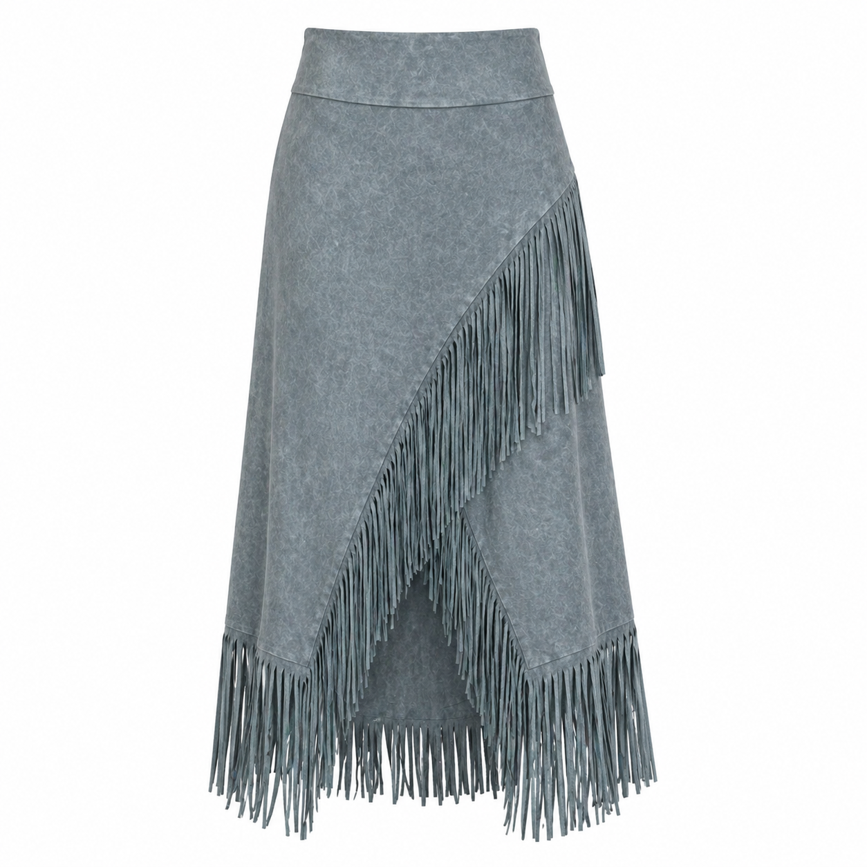 A-Line Maxi Fringe Hame | Harmaa | Bohemialainen Eleganssi