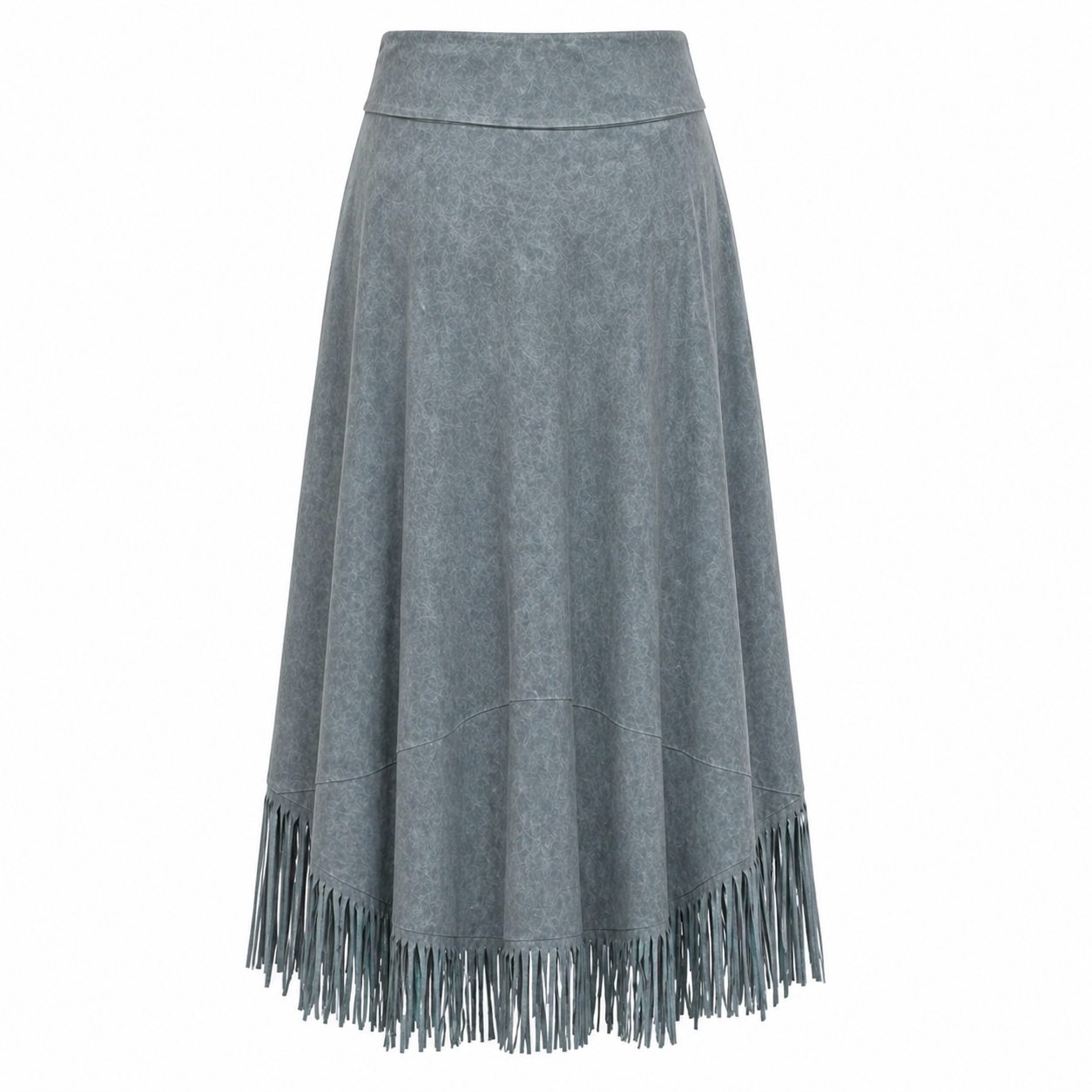 A-Line Maxi Fringe Hame | Harmaa | Bohemialainen Eleganssi