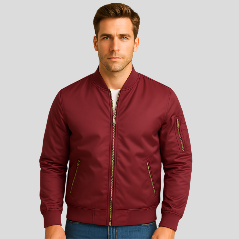 Luksus Pilot Bomber-jakke til mænd - Vintage flyvestil - Holdbar & stilfuld