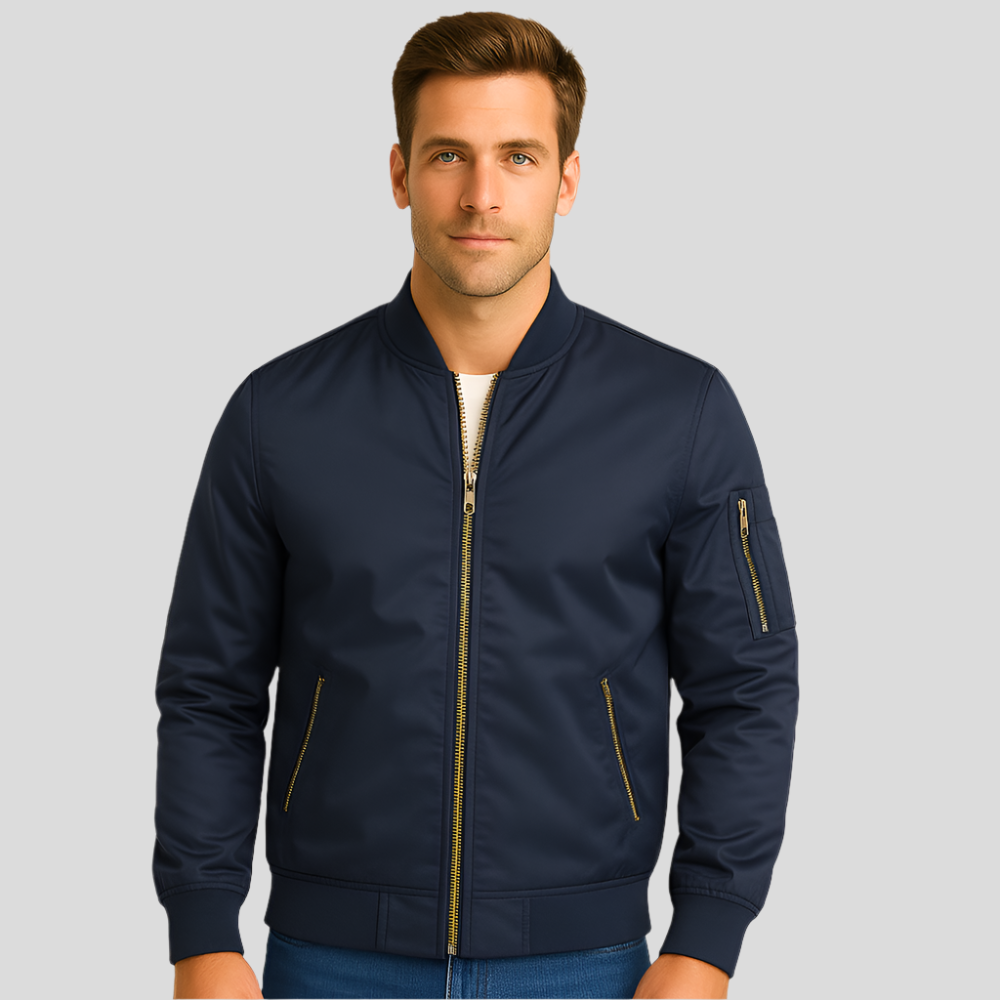 Luksus Pilot Bomber-jakke til mænd - Vintage flyvestil - Holdbar & stilfuld