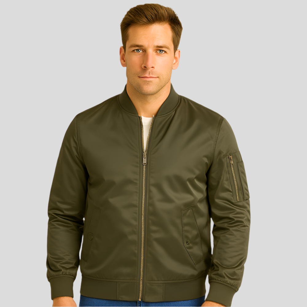 Luksus Pilot Bomber-jakke til mænd - Vintage flyvestil - Holdbar & stilfuld