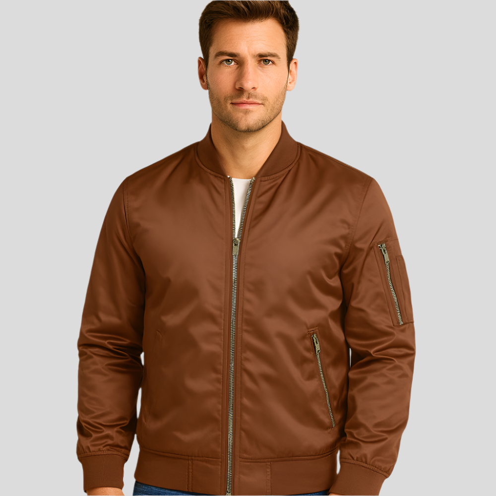 Luksus Pilot Bomber-jakke til mænd - Vintage flyvestil - Holdbar & stilfuld