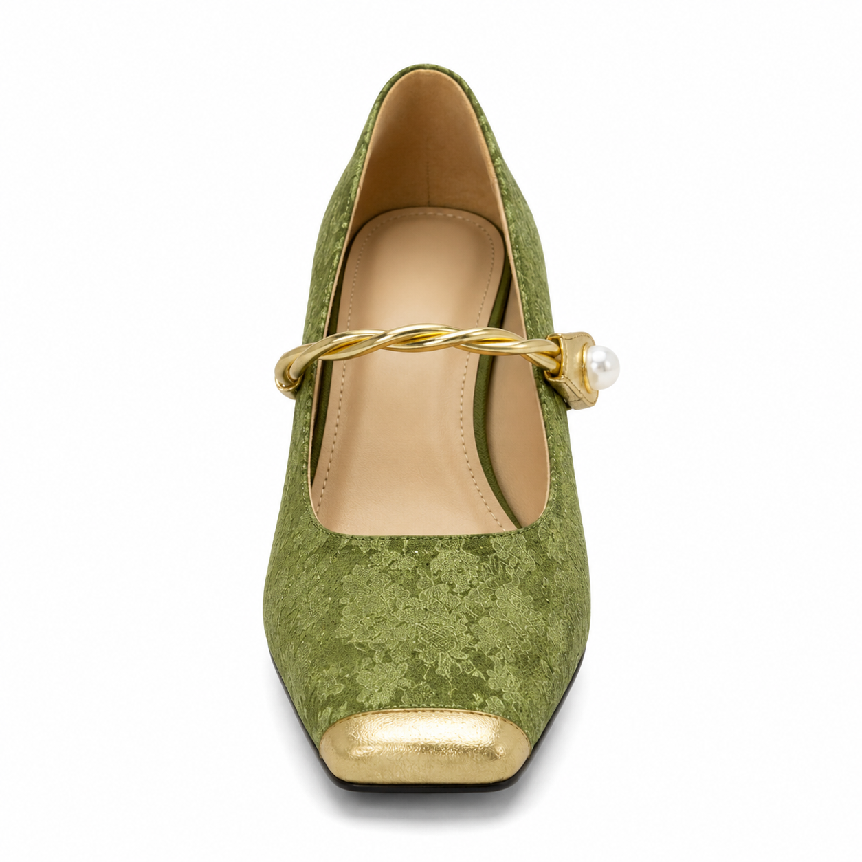 Dames sandalen met vierkante neus decoratief