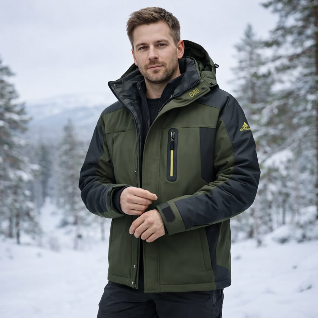 Tymoteusz - Warme winterjas voor heren met capuchon