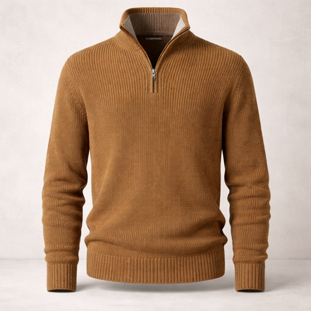 Miesten neulesweater | Neljännesvetoketju | Talvikerros