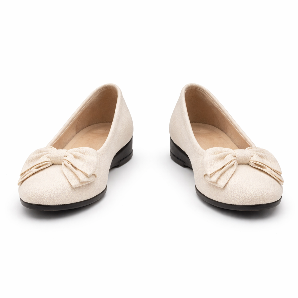 Naisten balettitossut | Slip-on, rusetti | Tyylikäs tyyli