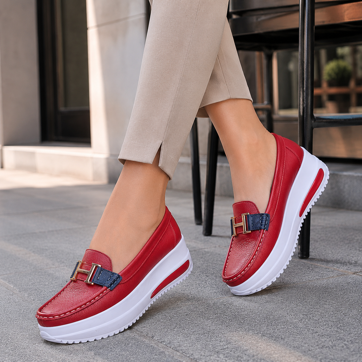 Ortopediset loaferit | Naisten slip-on-kävelykengät, pehmeä pohja