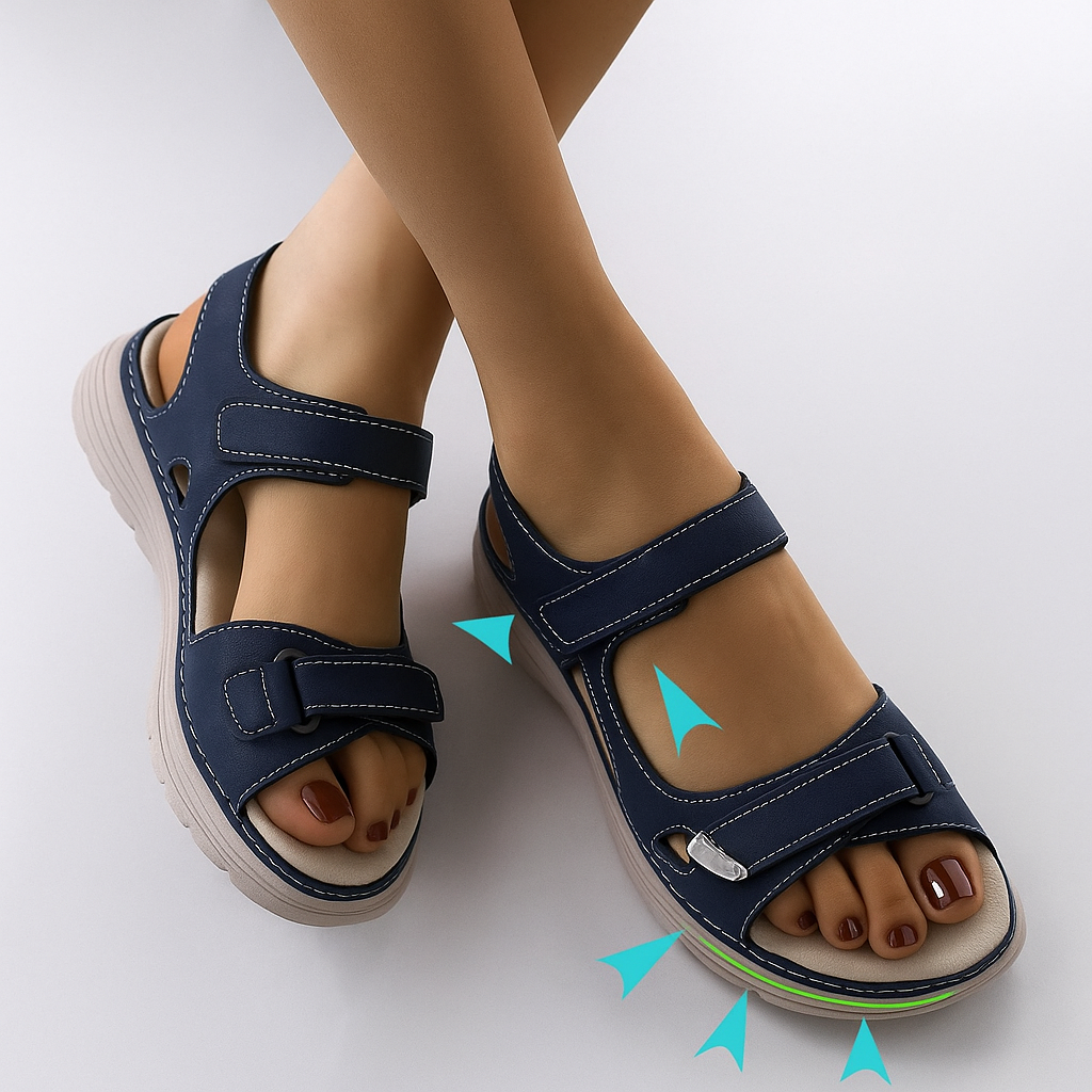 Naisten ortopediset sandaalit vaivaisenluulle – Mukavat ja tyylikkäät kengät-Sandaalit-EmiyoSuomi
