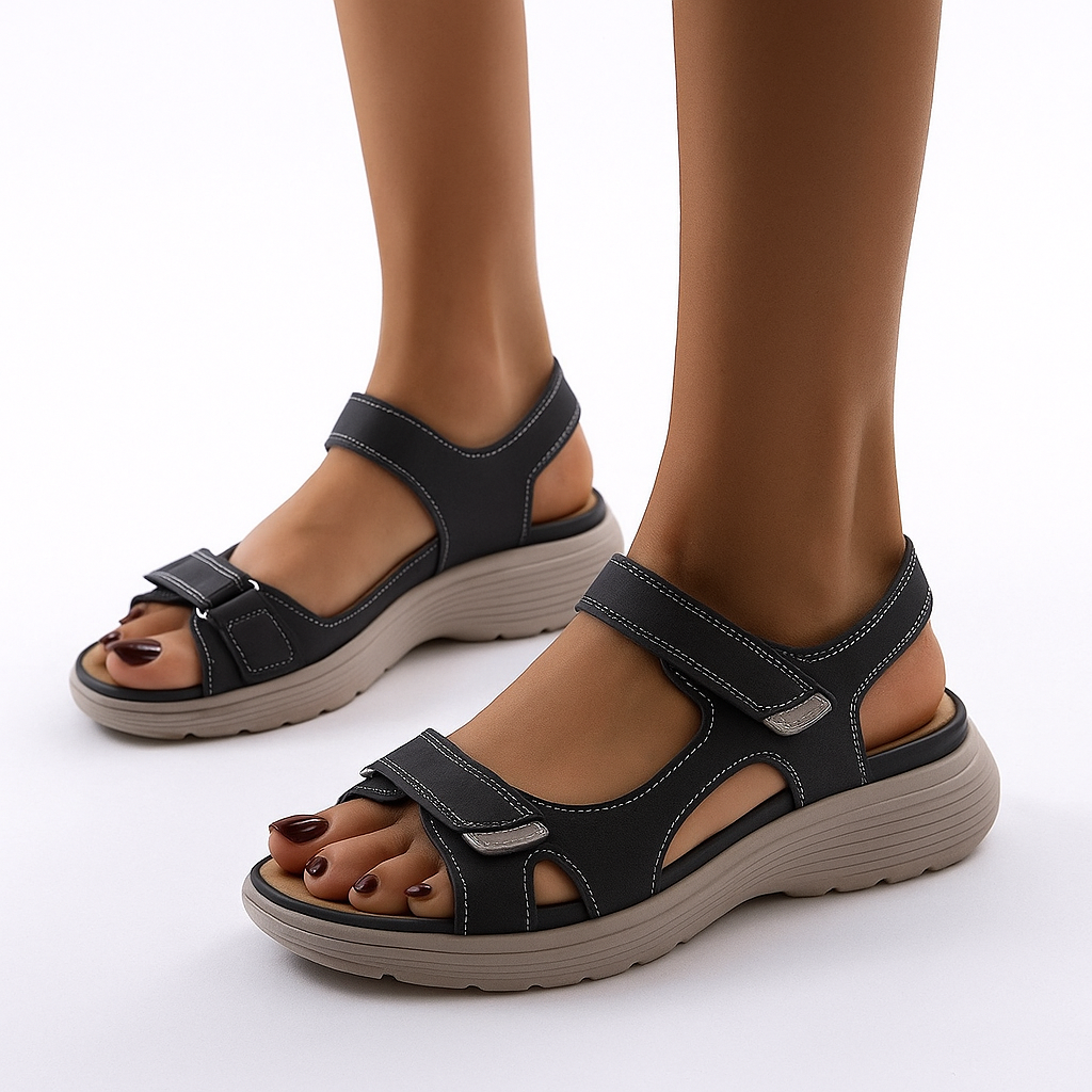 Naisten ortopediset sandaalit vaivaisenluulle – Mukavat ja tyylikkäät kengät-Sandaalit-EmiyoSuomi