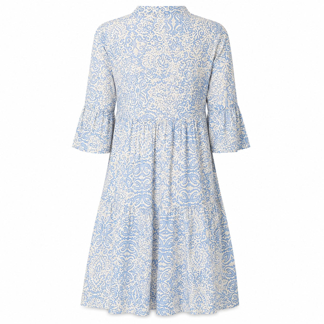 Naisten boheemi mekko | Kuviollinen kesämekko | Puolipitkät hihat