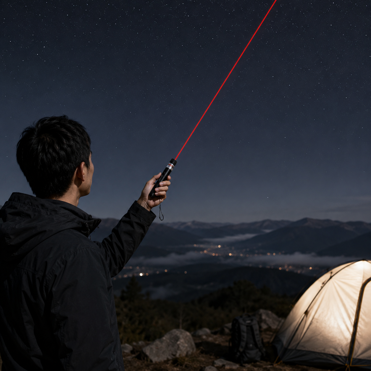 Laserosoitin | Punainen, vihreä pitkän kantaman laser | Tehokas taskulaser