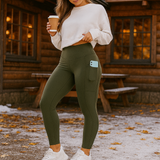 Dame varme formende leggings – foret og elastiske