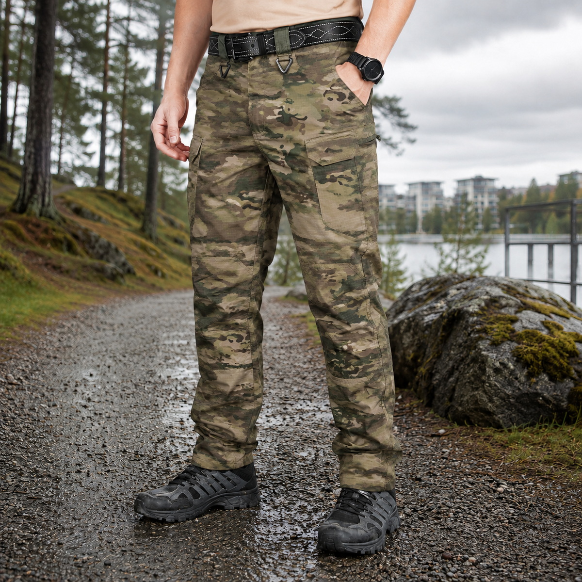 Taktilliset housut | Colton, vedenpitävät, monipuoliset taskut