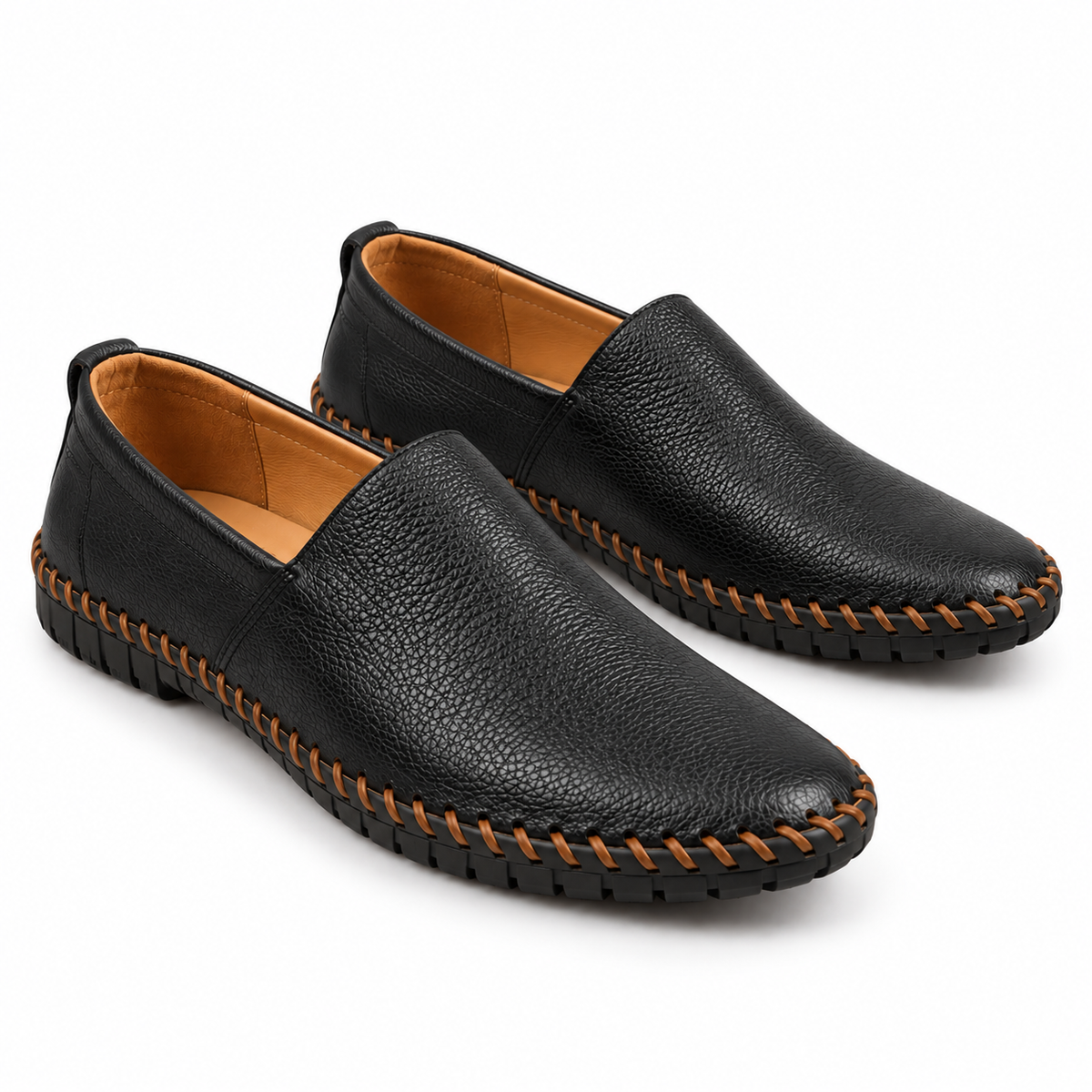 Miesten Nahkainen Loafer | Slip-On, Mukava