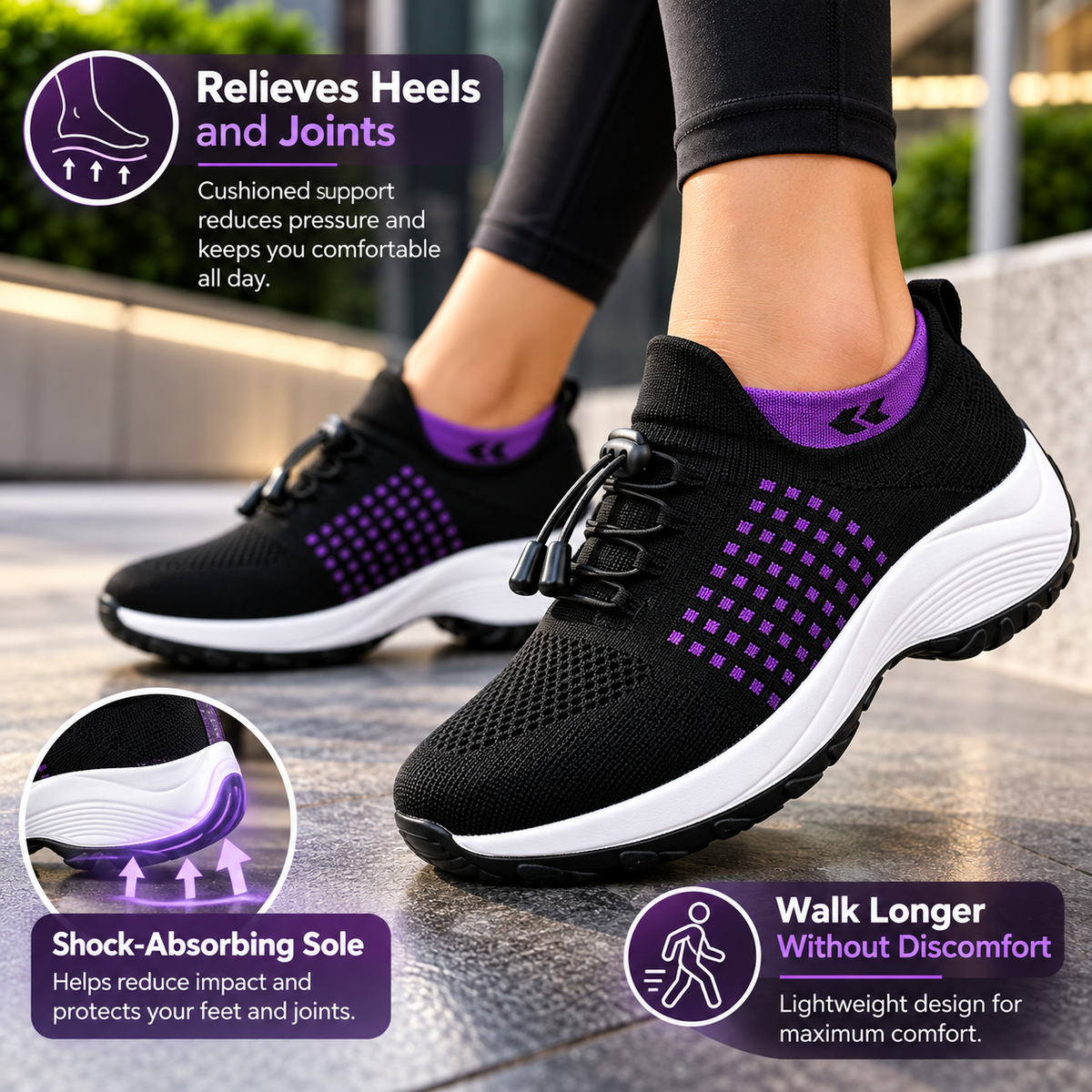Walking Shoes for Women | Orthopedic, Breathable | Mesh, Sneakers