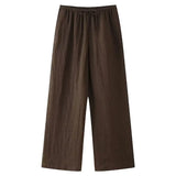 Tyylikäs naisten pellavapuku - kesäinen kaksiosainen setti