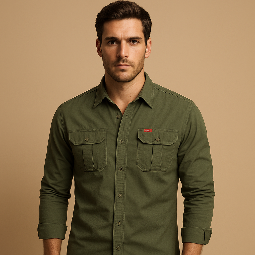 Miesten puuvilla casual paita | Dorian Cargo