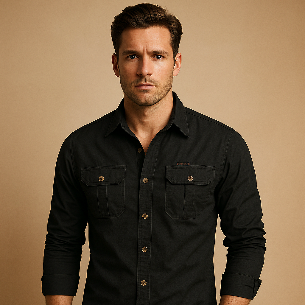 Miesten puuvilla casual paita | Dorian Cargo
