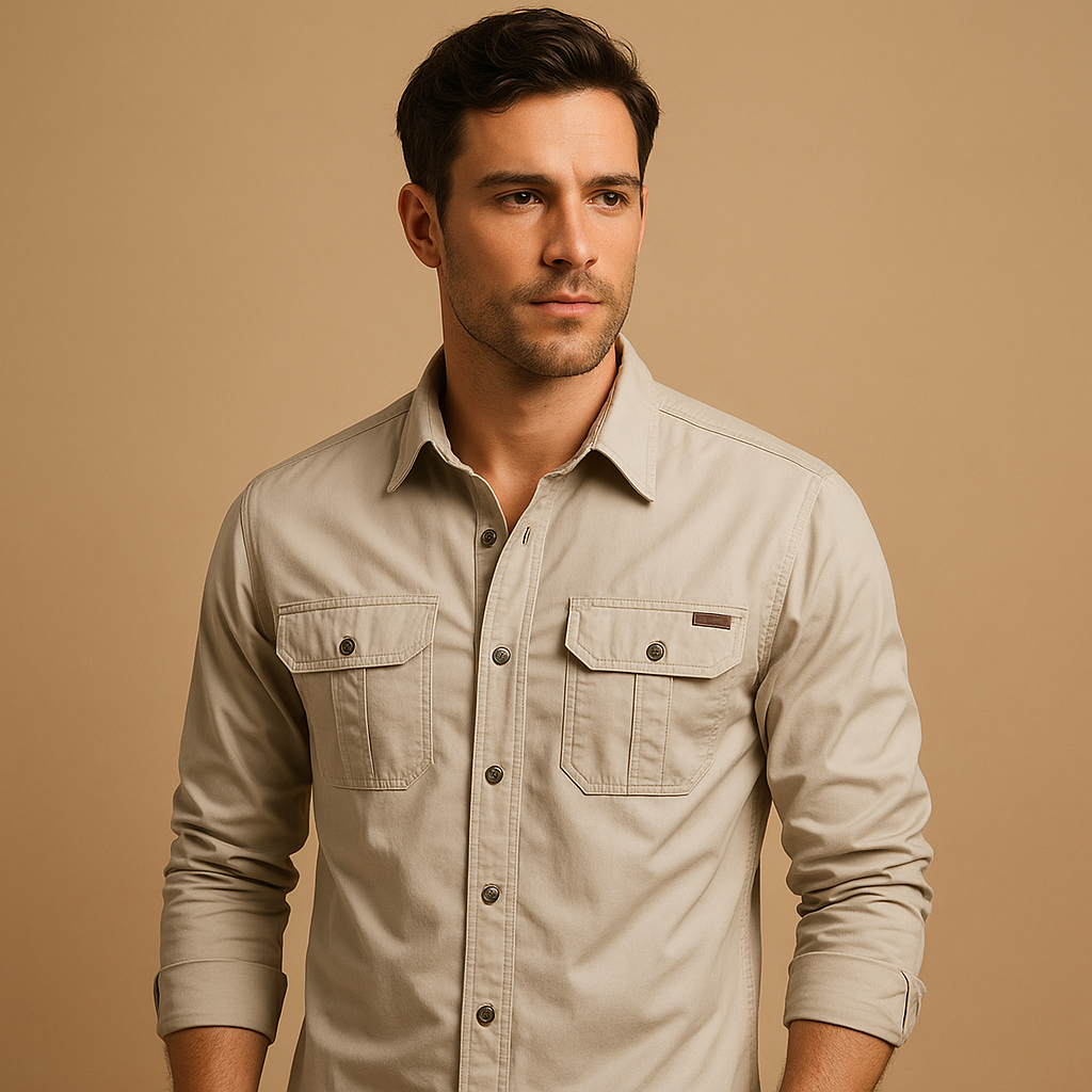 Miesten puuvilla casual paita | Dorian Cargo