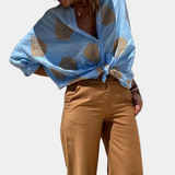 Freja - Printtipaita Naisille - Ainulaatuinen Eleganssi-Kesäasut-EmiyoSuomi