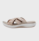 Naisten - Tasapohjaiset sandaalit - Ristikkäiset hihnat - Avoin varvas - Mukavat kesäkengät-Sandaalit-EmiyoSuomi