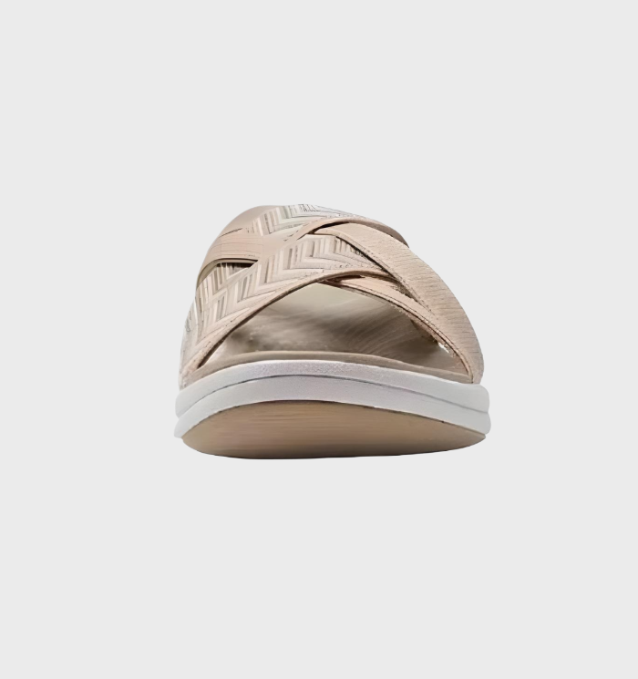 Naisten - Tasapohjaiset sandaalit - Ristikkäiset hihnat - Avoin varvas - Mukavat kesäkengät-Sandaalit-EmiyoSuomi