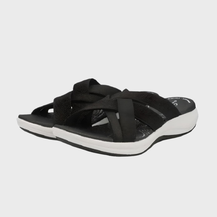 Naisten - Tasapohjaiset sandaalit - Ristikkäiset hihnat - Avoin varvas - Mukavat kesäkengät-Sandaalit-EmiyoSuomi