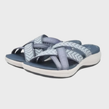 Naisten - Tasapohjaiset sandaalit - Ristikkäiset hihnat - Avoin varvas - Mukavat kesäkengät-Sandaalit-EmiyoSuomi