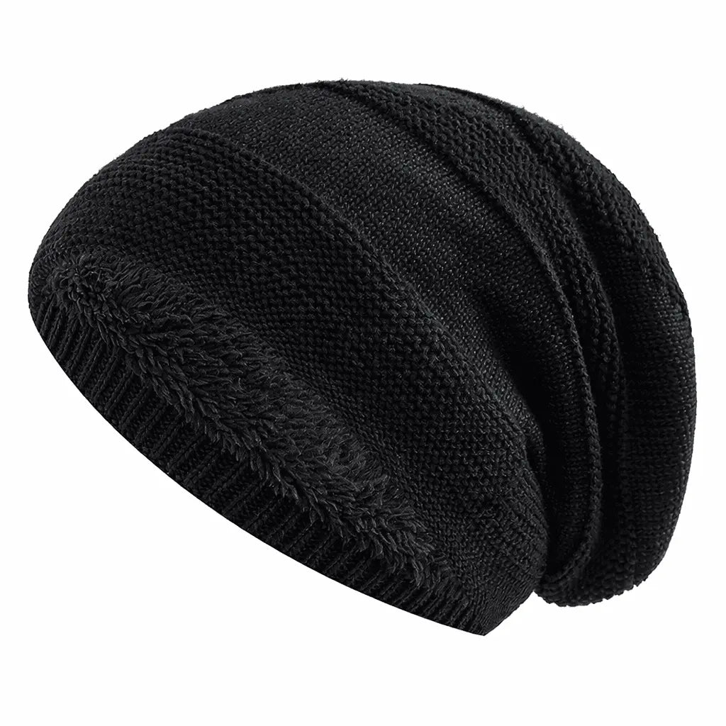 Talvipipo fleece-vuorella slouchy-malli unisex viisi väriä
