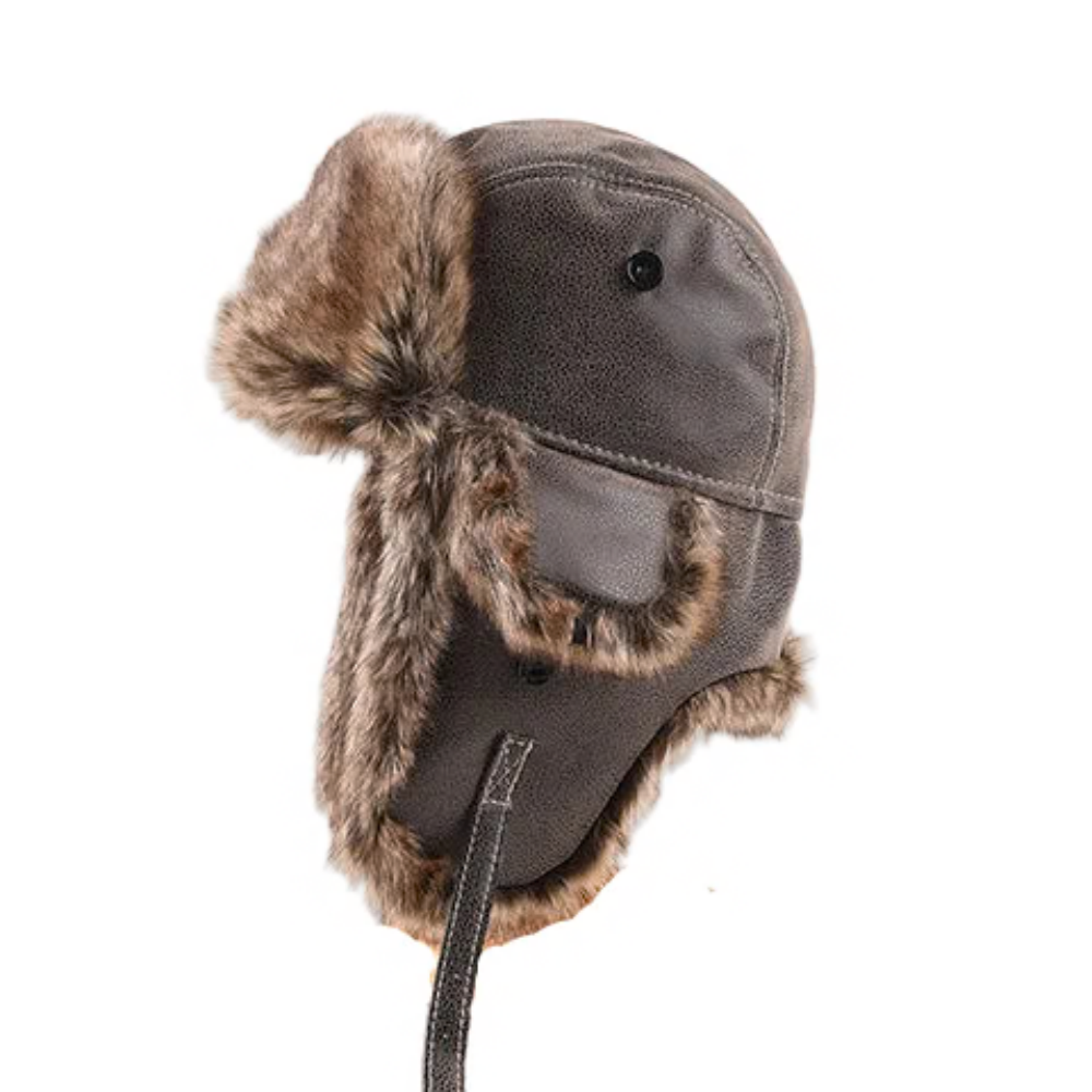 Trapper pipo tekoturkis unisex, tuulenpitävä ulkokuori ja korvaläpät