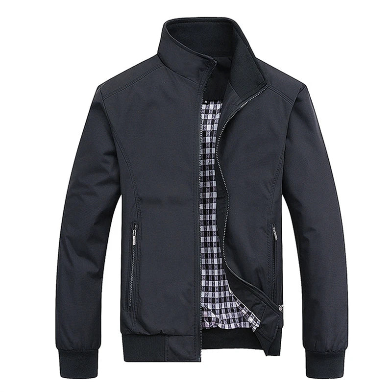Miesten bomber takki slim fit huppu, kevät ja syksy