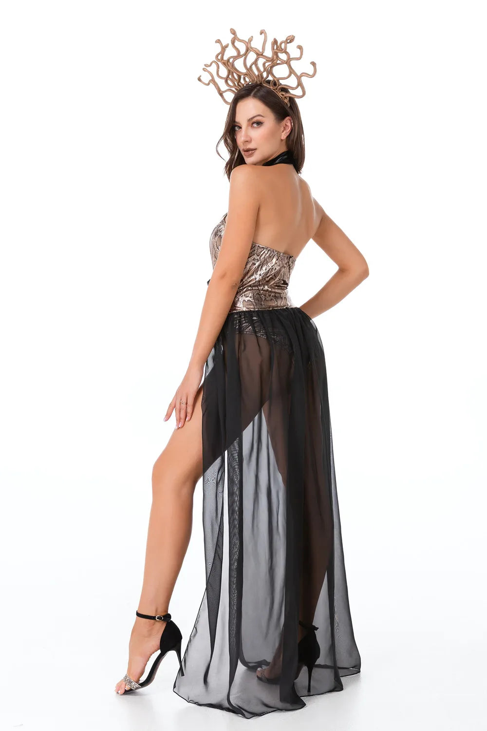 Loredana Kostyymi - Slange Dronning - Intelligent Halloween-udseende - Kraftfuld og Unik Look