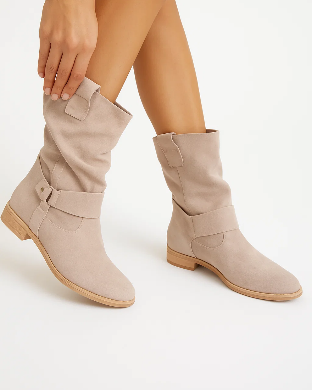 Naisten nilkkakengät | Mukava nahka, slip-on | Rento tyyli