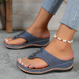 Naisten kukkaflip-flopit – pehmustettu pohja, hengittävä hihna-Sandaalit-EmiyoSuomi