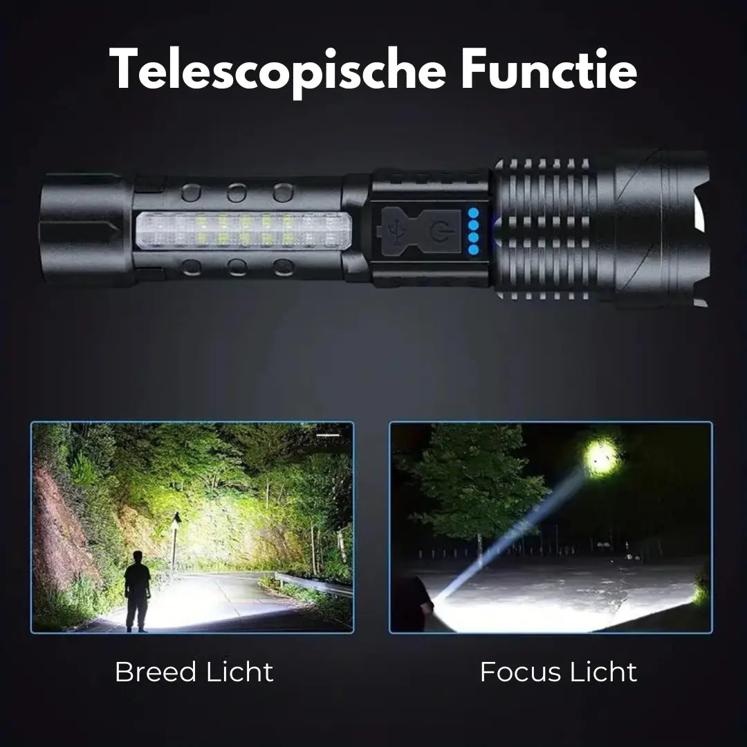 PowerBeam Sotilaslamppu 5000 Lumenia-**PowerBeam Military Torch with 5000 Lumens-EmiyoSuomi