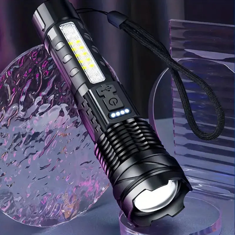 PowerBeam Sotilaslamppu 5000 Lumenia-**PowerBeam Military Torch with 5000 Lumens-EmiyoSuomi