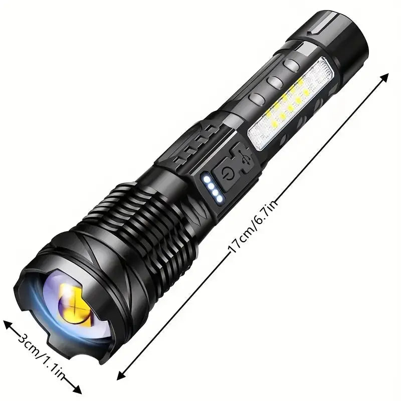 PowerBeam Sotilaslamppu 5000 Lumenia-**PowerBeam Military Torch with 5000 Lumens-EmiyoSuomi