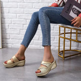 Naisten - Flip-Flop Sandalet - Korkea Kanta, Tyylikkäät ja Mukavat-Sandaalit-EmiyoSuomi