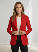 Naisten bleiseri yksinappinen lovikaulus pitkähihainen räätälöity malli