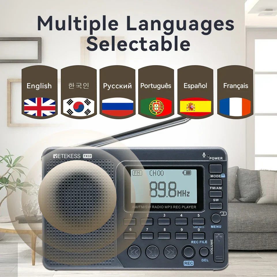 Kompakti Kannettava Radio - EchoWave-***Compacte Draagbare Radio - EchoWave-EmiyoSuomi