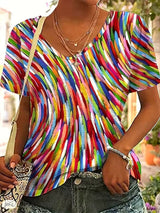 Naisten V-pääntie Retro - Tyylikäs ja mukava-Kesäasut-EmiyoSuomi