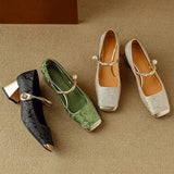 Caspian Kukallinen Neliönokkakenkä - Tyylikäs - Mukava-kengät-EmiyoSuomi