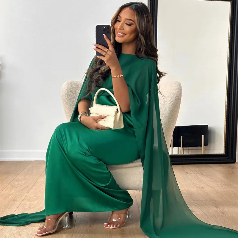 Ariana - Pitkät satiinimekot naisille - Eleganssia-Mekot-EmiyoSuomi