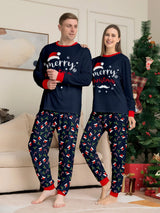 Perheen yhteensopiva joulupyjama 2 osainen setti äidille isälle ja lapsille