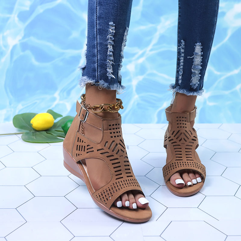 Naisten - Muotijalkineet - Mukava ja tyylikäs istuvuus - Ihanteellinen arkeen ja erityisiin tilaisuuksiin-Sandaalit-EmiyoSuomi