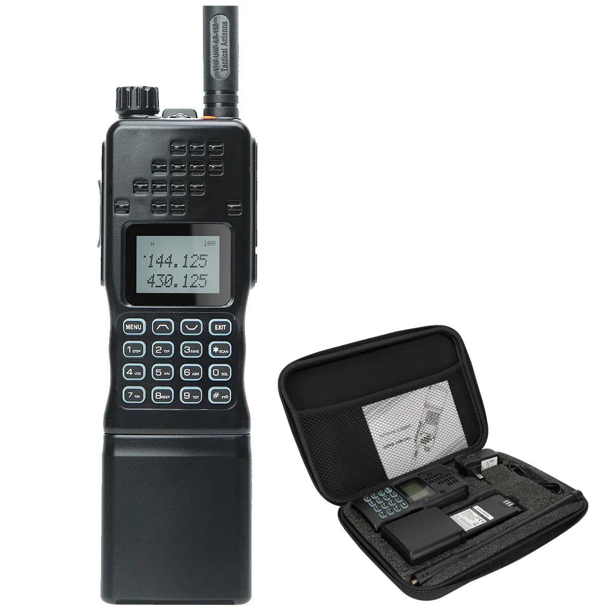 Kaksitaajuinen VHF/UHF - Käytäväpuhelin - CommGuard-***Dual-Band Walkie Talkie - CommGuard-EmiyoSuomi
