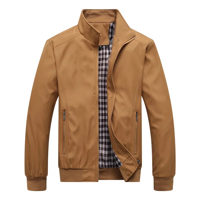 Miesten bomber takki slim fit huppu, kevät ja syksy