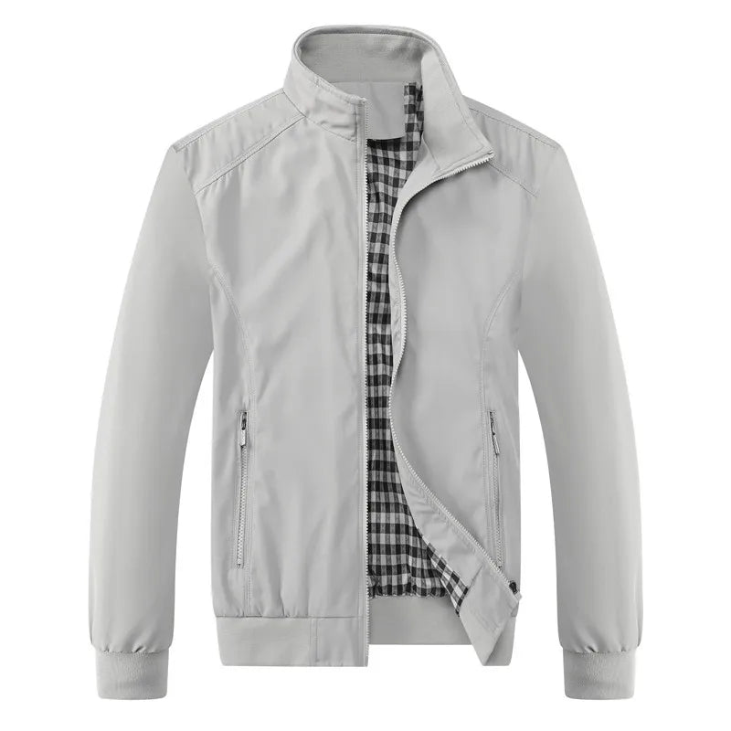Miesten bomber takki slim fit huppu, kevät ja syksy
