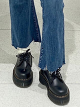 Alustat - Musta Plateau-Oxfords - Tyylikäs & mukava-kengät-EmiyoSuomi