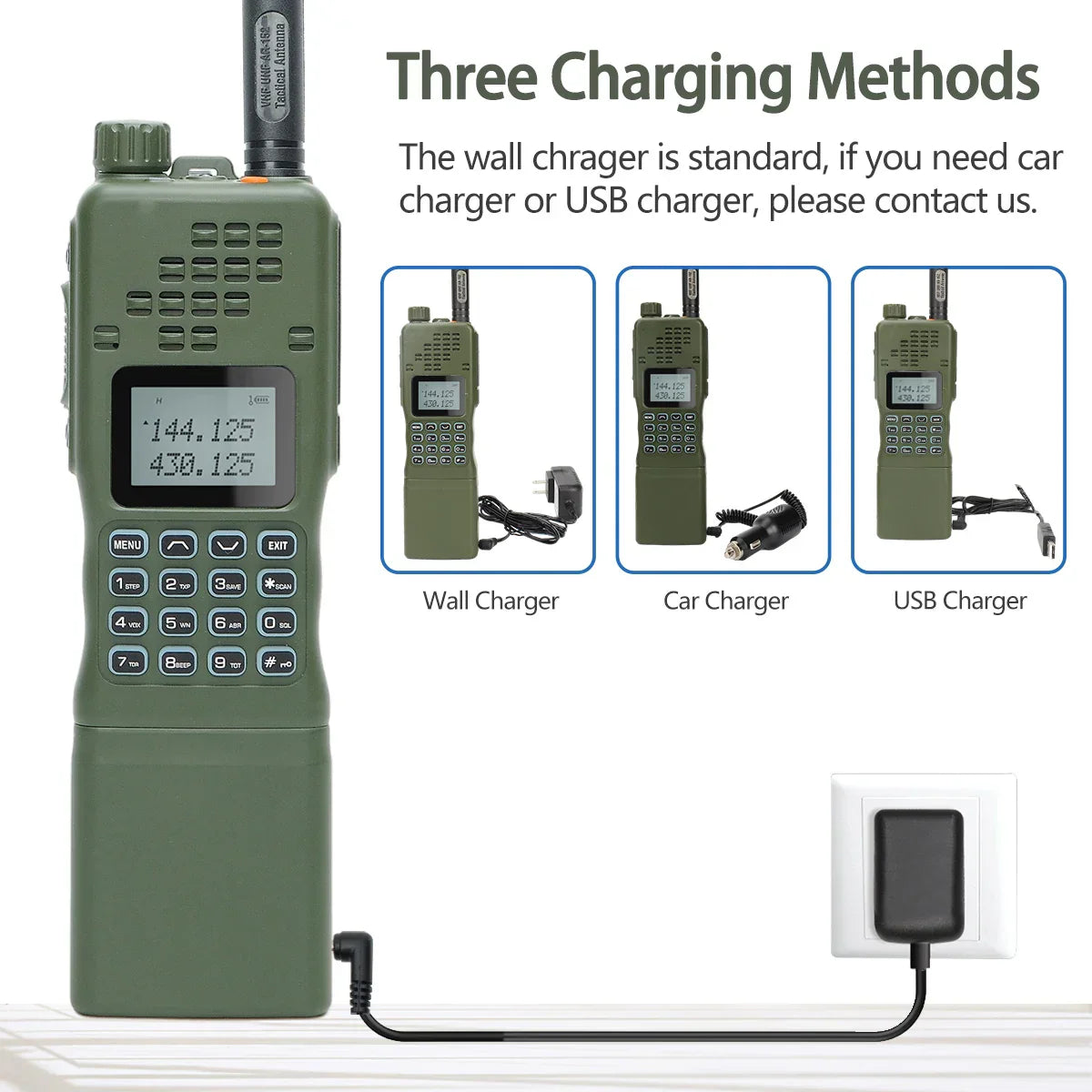 Kaksitaajuinen VHF/UHF - Käytäväpuhelin - CommGuard-***Dual-Band Walkie Talkie - CommGuard-EmiyoSuomi
